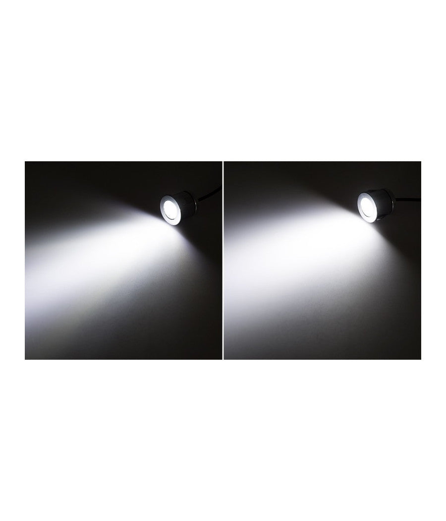 Faretto A Led Da Incasso Foro 25mm 1 Led 1w Luce Caldo Freddo Per Interno Ip20         