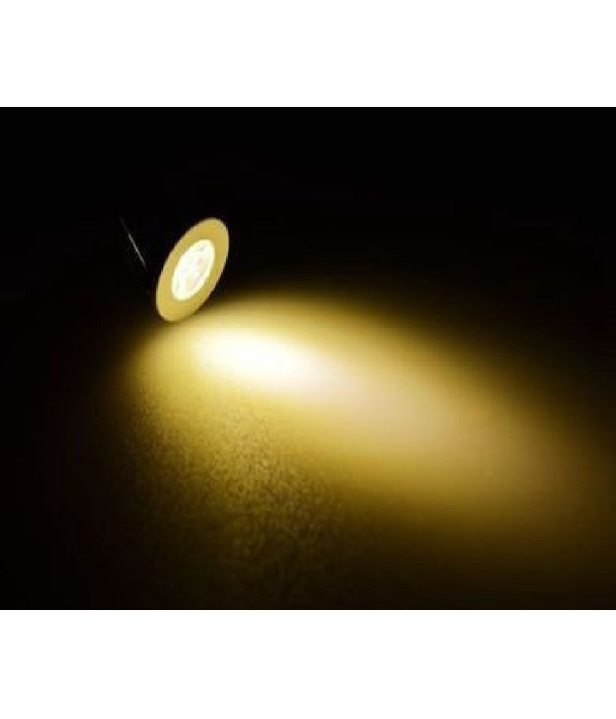 Faretto A Led Da Incasso Foro 25mm 1 Led 1w Luce Caldo Freddo Per Interno Ip20  -bianco Caldo      -