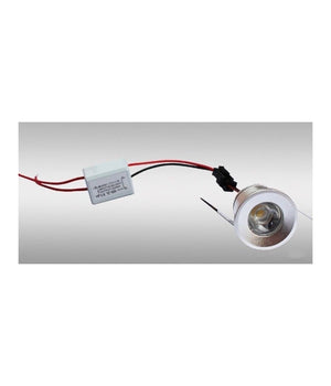 Faretto A Led Da Incasso Foro 25mm 1 Led 1w Luce Caldo Freddo Per Interno Ip20  -bianco Caldo      -