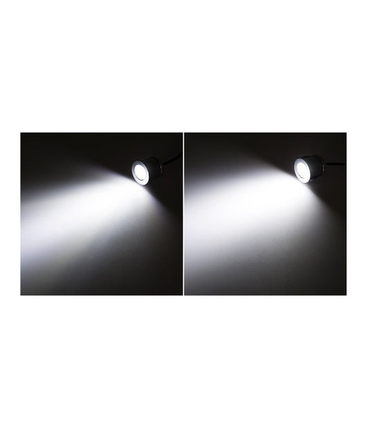 Faretto A Led Da Incasso Foro 25mm 1 Led 1w Luce Caldo Freddo Per Interno Ip20  -bianco Freddo      -