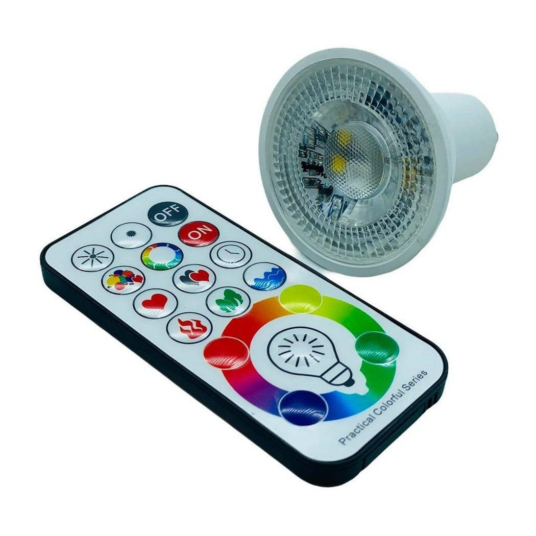 Trade Shop - Faretto A Led Da Incasso Per Bagno Box Doccia Lampada Rgbw 10w Gu10 Cromoterapia - Bianco