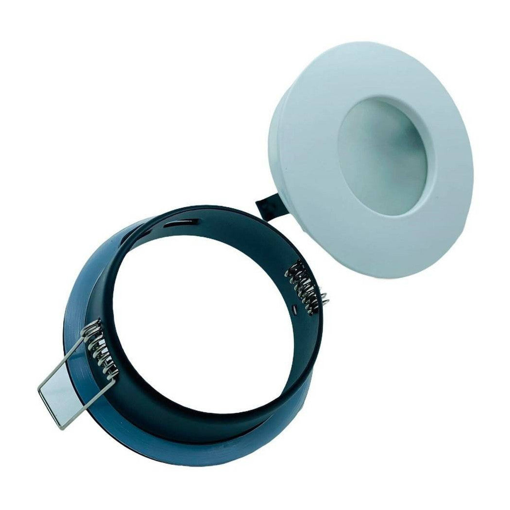 Trade Shop - Faretto A Led Da Incasso Per Bagno Box Doccia Lampada Rgbw 10w Gu10 Cromoterapia - Bianco