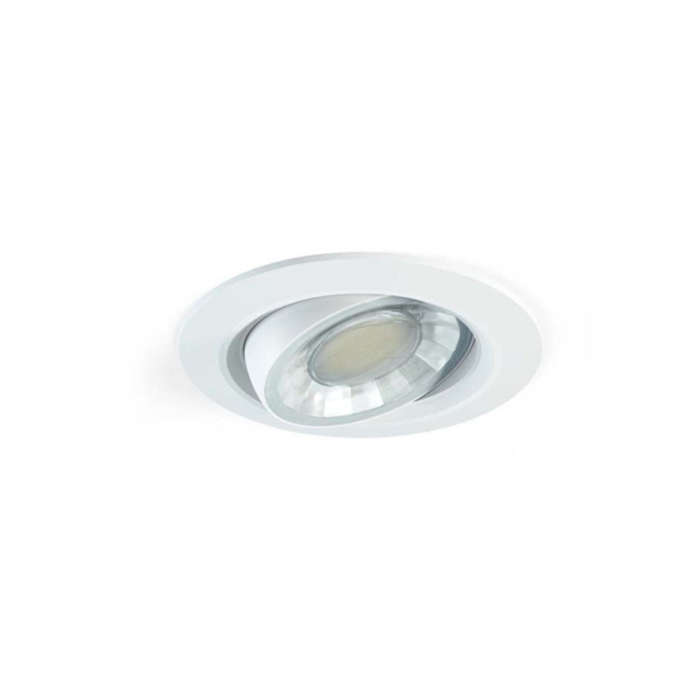 Faretto a led da incasso tondo orientabile Dimmerabile 8W IP44 4000k