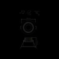 Faretto a led da incasso tondo orientabile Dimmerabile 8W IP44 4000k