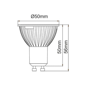 Faretto a led GU10 6W 120 Uniform-Line 4000K