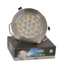 Faretto A Led Orientabile Con Molle Per Incasso Da 18w Luce Bianco Caldo Freddo  -bianco Freddo      -