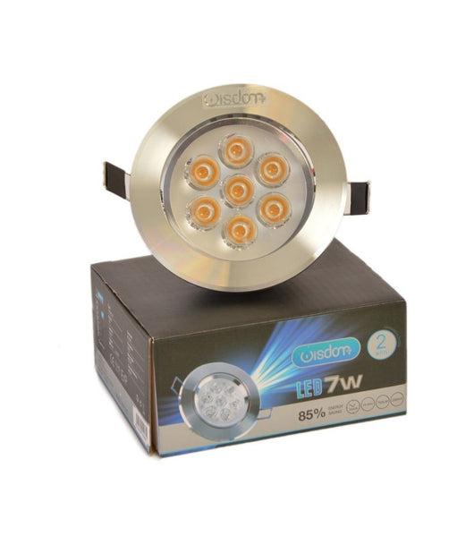 Faretto A Led Orientabile Da Incasso Wisdom 7w Caldo E Freddo Per Controsoffitta  -bianco Caldo      -