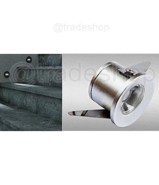 Faretto Ad Incasso Segnapasso A Led 1w 220v Luce Fredda Calda Punto Luce Scale  -bianco Caldo      -