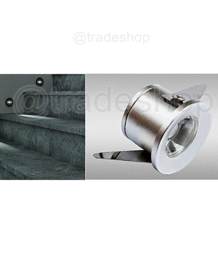 Faretto Ad Incasso Segnapasso A Led 1w 220v Luce Fredda Calda Punto Luce Scale  -bianco Caldo      -