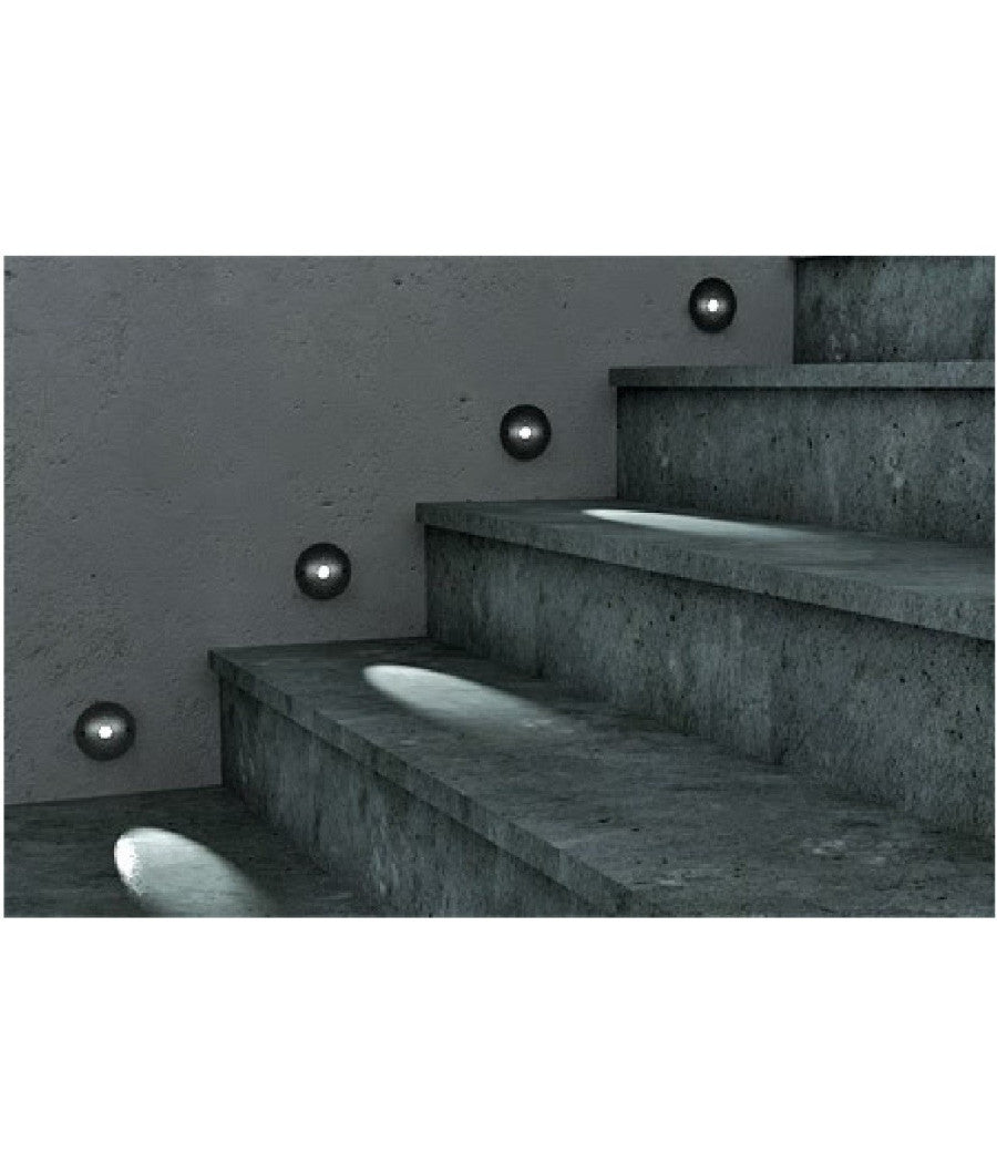 Faretto Ad Incasso Segnapasso A Led 1w 220v Luce Fredda Calda Punto Luce Scale  -bianco Caldo      -