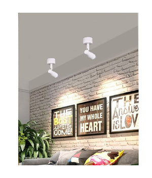 Faretto Applique Led Orientabile 3w A Soffitto Parete Vari Toni Luce Bianco F07b         