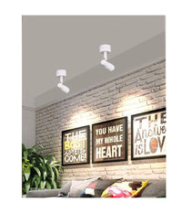 Faretto Applique Led Orientabile 3w A Soffitto Parete Vari Toni Luce Bianco F07b  -bianco Caldo      -