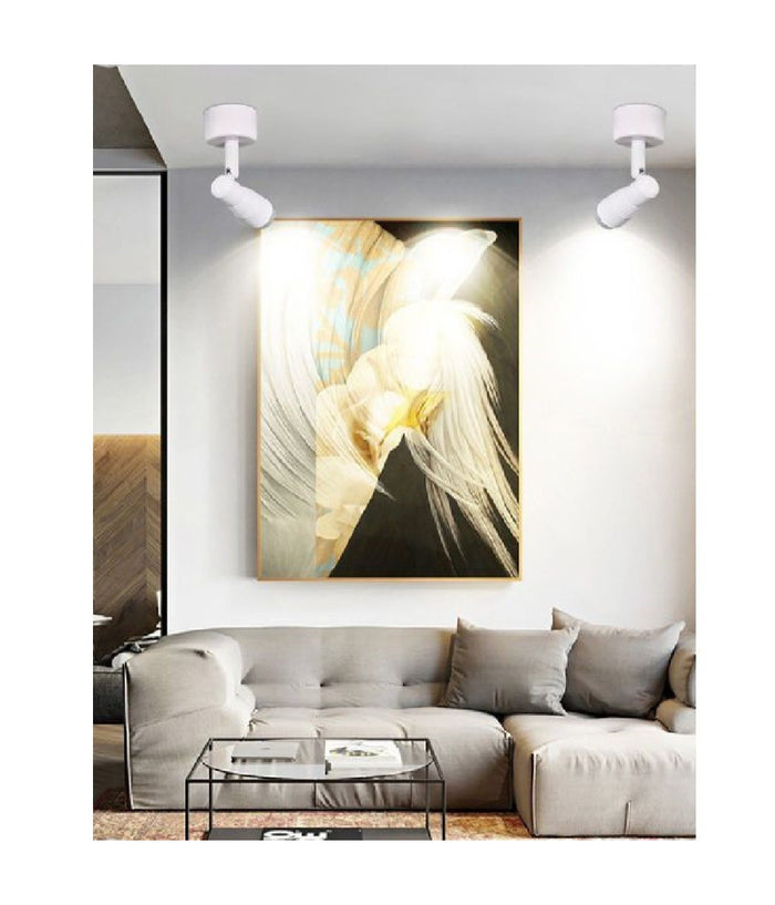 Faretto Applique Led Orientabile 3w A Soffitto Parete Vari Toni Luce Bianco F07b         