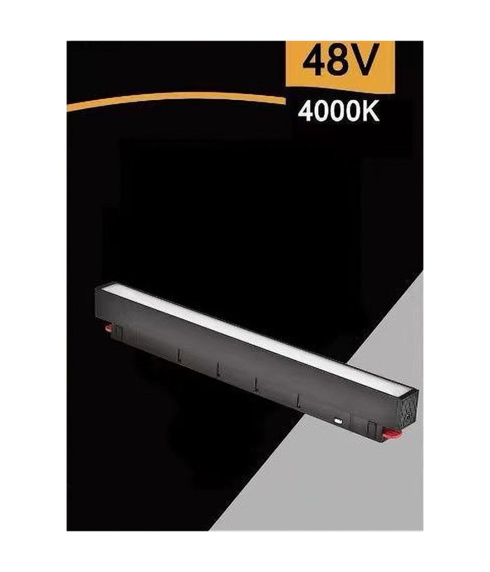 Faretto Barra Led 14w Magnetico Copertura Opaca Binario 48v Luce 4000k 3000k Smd-14w         