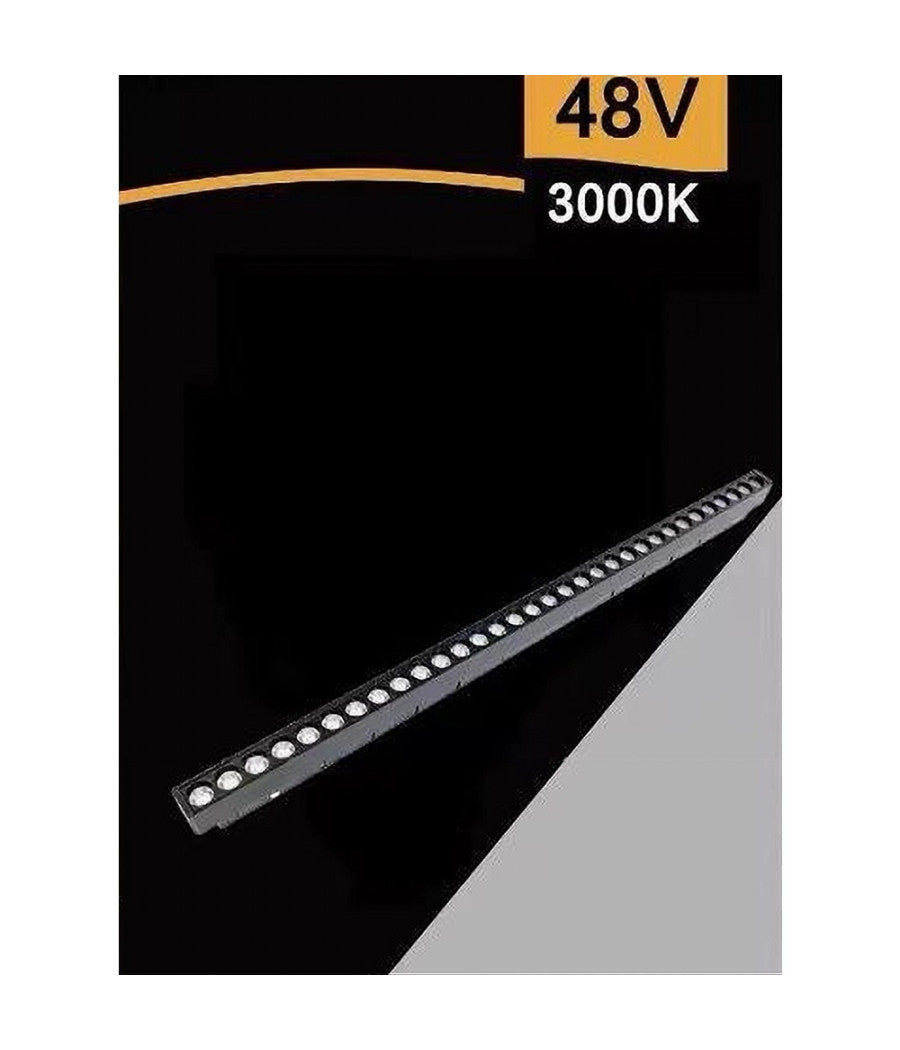 Faretto Barra Led 24w Magnetico Per Binario Monofase 48v Luce 3000k 4000k Fr-24w  -bianco Caldo      -