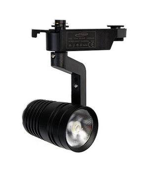 Faretto Binario Led Cob 10w Nero Staffa Luce Fredda 6500k Naturale 4000k F-10w8h         