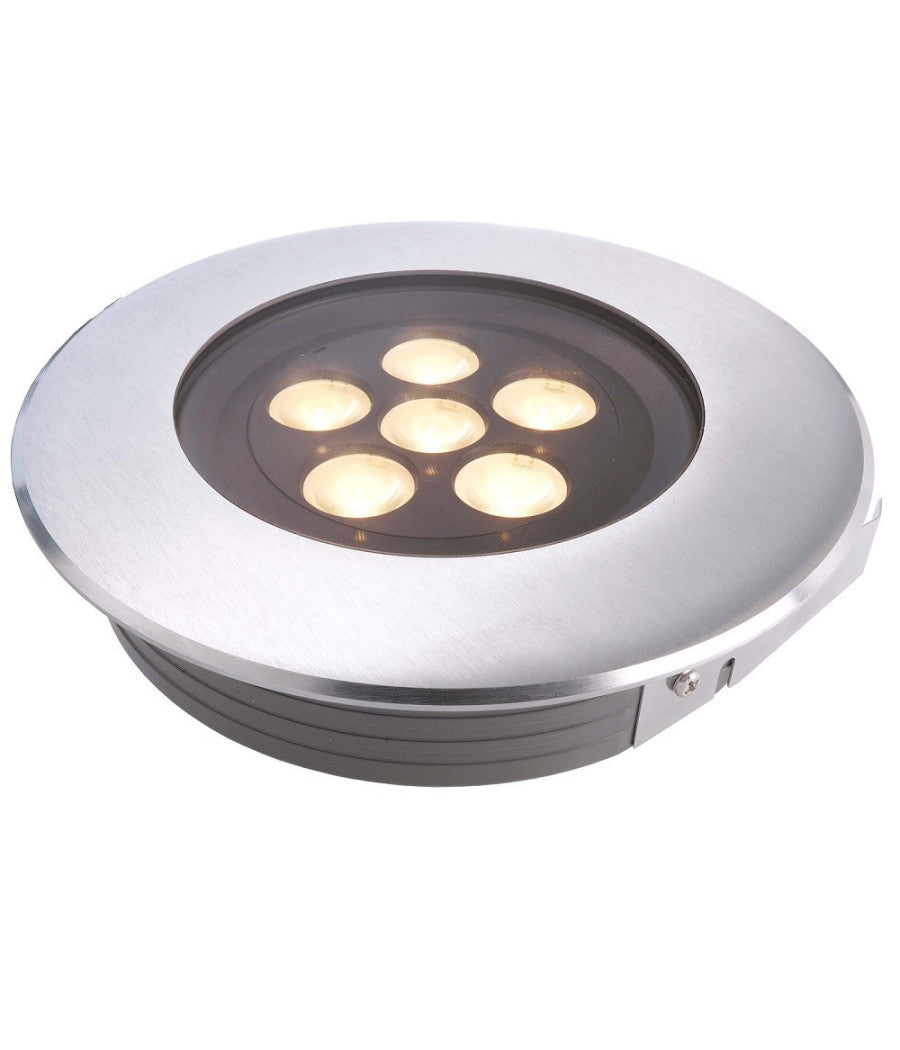 Faretto Calpestabile Incasso Pavimento Led 11 W Ip67 3000k Segnapassi Foro 150mm         