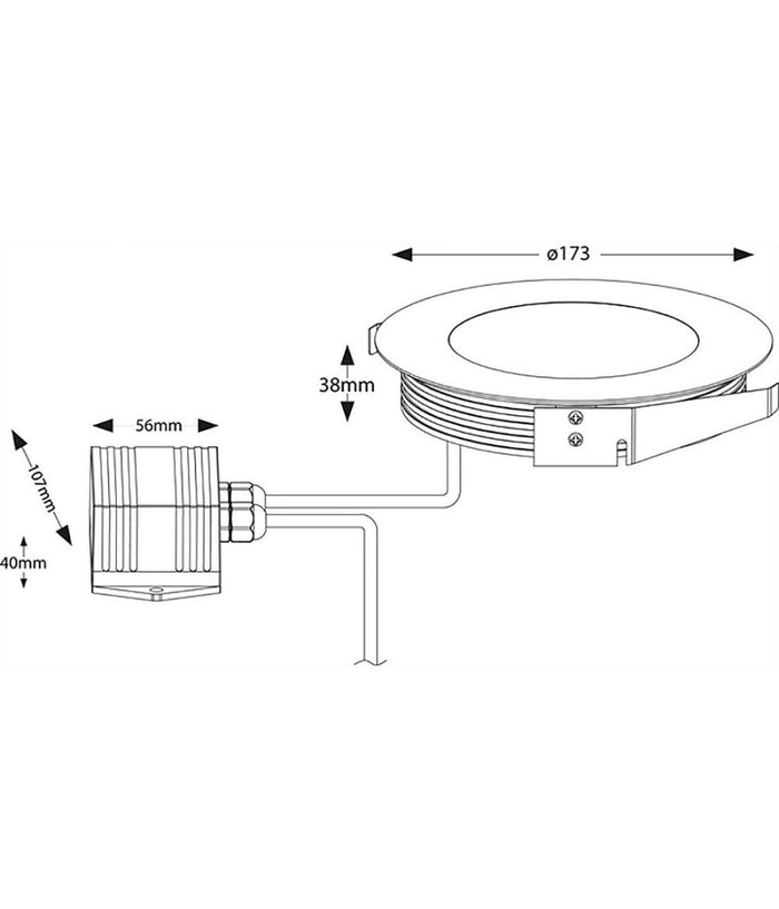 Faretto Calpestabile Incasso Pavimento Led 11 W Ip67 3000k Segnapassi Foro 150mm         