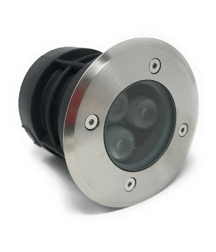 Faretto Calpestabile Incasso Segnapasso Led 3 W Luce 6500k 3000k 4000k Es08-3  -bianco Caldo      -