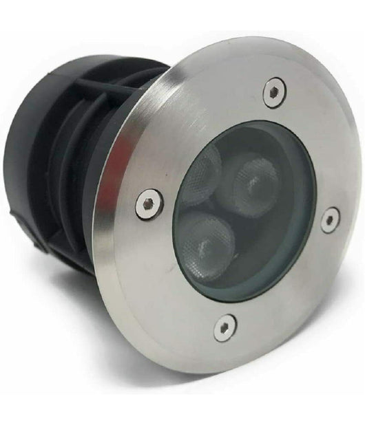 Faretto Calpestabile Incasso Segnapasso Led 3 W Luce 6500k 3000k 4000k Es08-3  -bianco Caldo      -