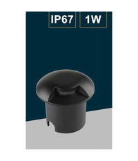 Faretto Calpestabile Led 1w 1 Fascio Luce Lampada Segnapassi Per Esterno Ip67 321  -bianco Caldo      -