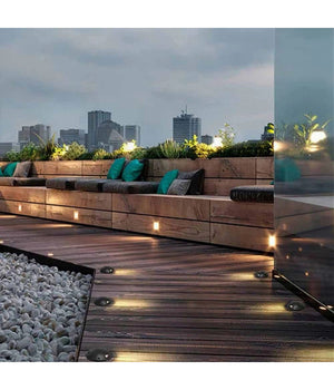 Faretto Calpestabile Led 1w 1 Fascio Luce Lampada Segnapassi Per Esterno Ip67 321         