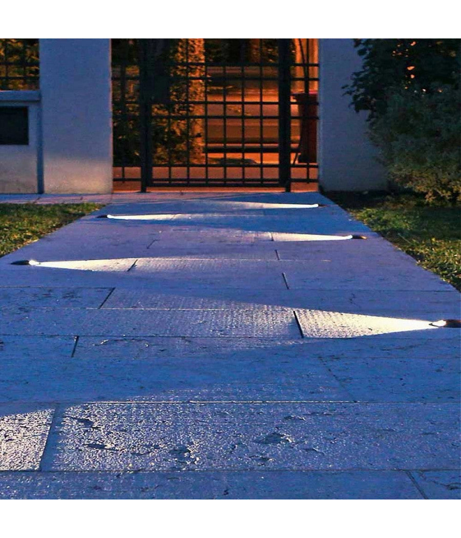 Faretto Calpestabile Led 1w 1 Fascio Luce Lampada Segnapassi Per Esterno Ip67 321  -bianco Caldo      -