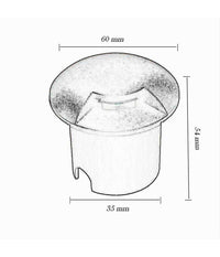 Faretto Calpestabile Led 1w 1 Fascio Luce Lampada Segnapassi Per Esterno Ip67 321         