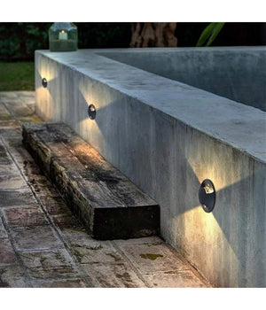 Faretto Calpestabile Led 1w 2 Fasci Luce Lampada Segnapassi Per Esterno Ip67 322  -bianco Naturale      -