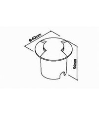 Faretto Calpestabile Led 1w 2 Fasci Luce Lampada Segnapassi Per Esterno Ip67 322         