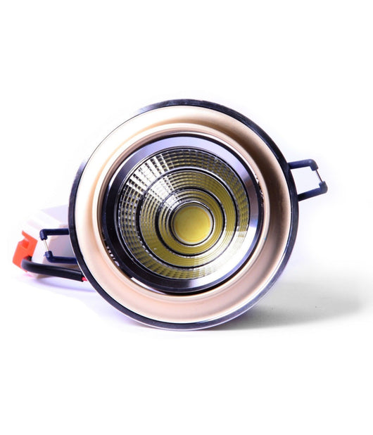 Faretto Cob Led Incasso Orientabile Wisdom 5w 10w Colore Oro Satinato O Bianco         