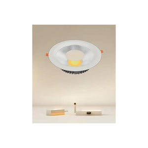 Trade Shop - Faretto Da Incasso Led Cob 35w Luce 3000k-6500k Bianco Illuminazione Interni 00427         