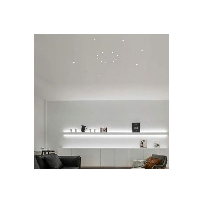 Trade Shop - Faretto Da Incasso Led Cob 35w Luce 3000k-6500k Bianco Illuminazione Interni 00427         