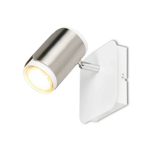 LÚZETE - FARETTO DA PARETE/SOFFITTO GU10 METALLO NICKEL OPACO GIADA