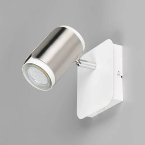 LÚZETE - FARETTO DA PARETE/SOFFITTO GU10 METALLO NICKEL OPACO GIADA