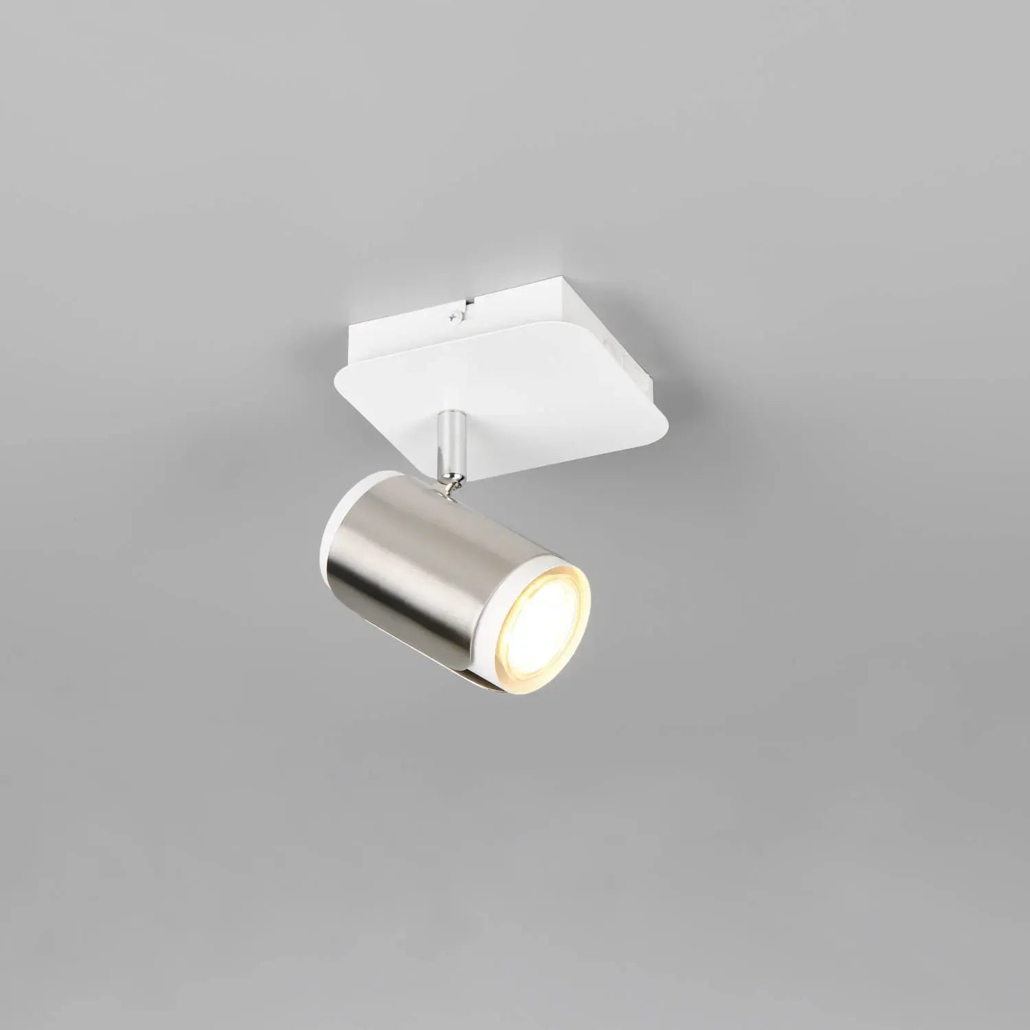 LÚZETE - FARETTO DA PARETE/SOFFITTO GU10 METALLO NICKEL OPACO GIADA