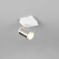 LÚZETE - FARETTO DA PARETE/SOFFITTO GU10 METALLO NICKEL OPACO GIADA