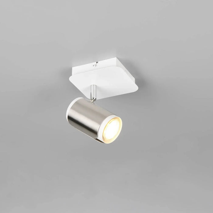 LÚZETE - FARETTO DA PARETE/SOFFITTO GU10 METALLO NICKEL OPACO GIADA