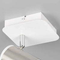 LÚZETE - FARETTO DA PARETE/SOFFITTO GU10 METALLO NICKEL OPACO GIADA