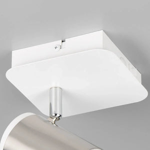 LÚZETE - FARETTO DA PARETE/SOFFITTO GU10 METALLO NICKEL OPACO GIADA