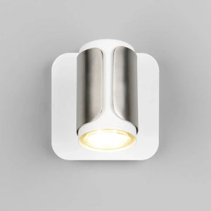 LÚZETE - FARETTO DA PARETE/SOFFITTO GU10 METALLO NICKEL OPACO GIADA