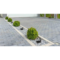 Faretto da terra Solar a led da 1,3w a batteria con fotovoltaico IP65 grigio scuro