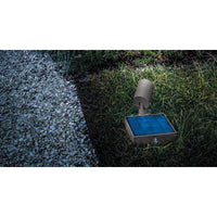 Faretto da terra Solar a led da 1,3w a batteria con fotovoltaico IP65 grigio scuro