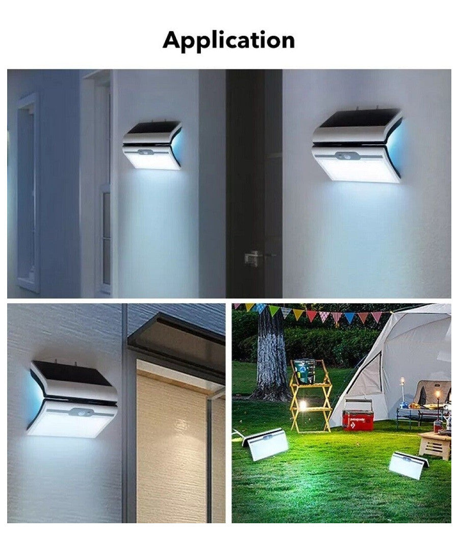 Faretto Esterno Faro Energia Solare Led Esterno 60 W Sensore Movimento Ab-ta173         