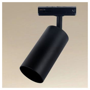 Trade Shop - Faretto Faro A Cilindro Attacco Gu10 Per Binario Track Nero Ip20 Da Interni 00724         