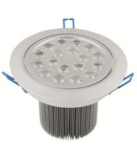 Faretto Faro A Led 3w 5w 7w 9w 12w 15w 18w A Incasso Con Molla Luce Calda Fredda  -bianco Freddo-18 Watt      