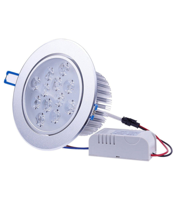 Faretto Faro A Led 3w 5w 7w 9w 12w 15w 18w A Incasso Con Molla Luce Calda Fredda  -bianco Freddo-9 Watt      