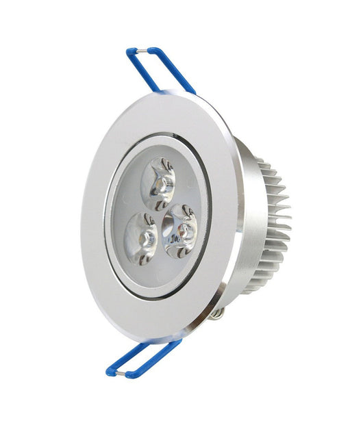 Faretto Faro A Led 3w 5w 7w 9w 12w 15w 18w A Incasso Con Molla Luce Calda Fredda  -bianco Freddo-3 Watt      