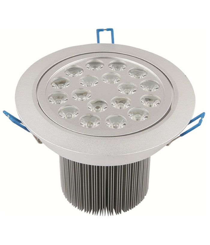 Faretto Faro A Led 3w 5w 7w 9w 12w 15w 18w A Incasso Con Molla Luce Calda Fredda  -bianco Caldo-18 Watt      
