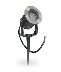 Faretto Faro Cob Led Da Giardino 5w Watt Supporto Picchetto Luce Verde Ip 65         